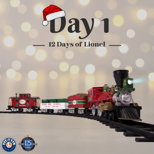 Good morning and happy Monday! 

We’re kicking off Day 1 of our 12 Days of Lionel Giveaways!  Enter below for your chance to win a North Pole Central Ready-to-Play Train Set (712121) and start the week off right!
woobox.com/jhfgho