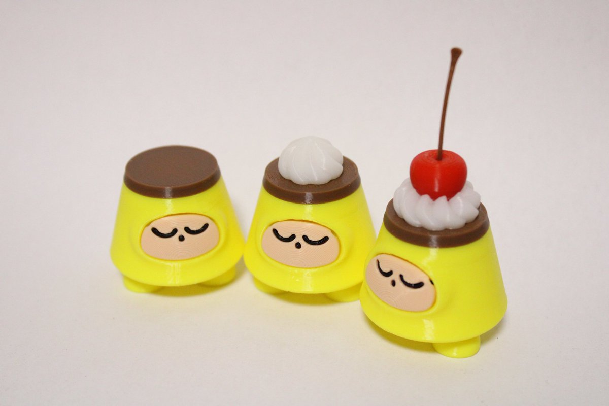 rakurakurrr's tweet photo. プリンたち🍮

https://t.co/efwxxdZdu7

#minne #3Dプリンター #3dprinting #キャラクター #character #フィギュア #figure #プリン #pudding #人形 #ガチャガチャ #rhino #blender https://t.co/3gP58Lzb7M