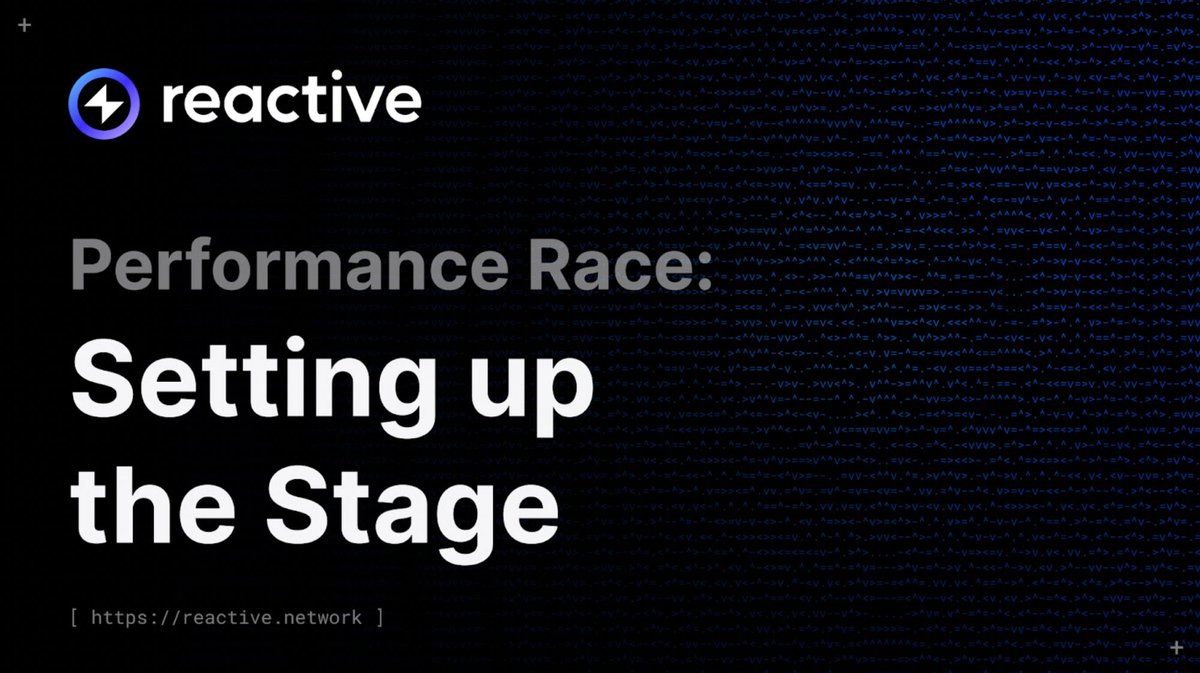 Catch up on Part One: blog.reactive.network/performance-ra…

And Part Two: blog.reactive.network/performance-ra…