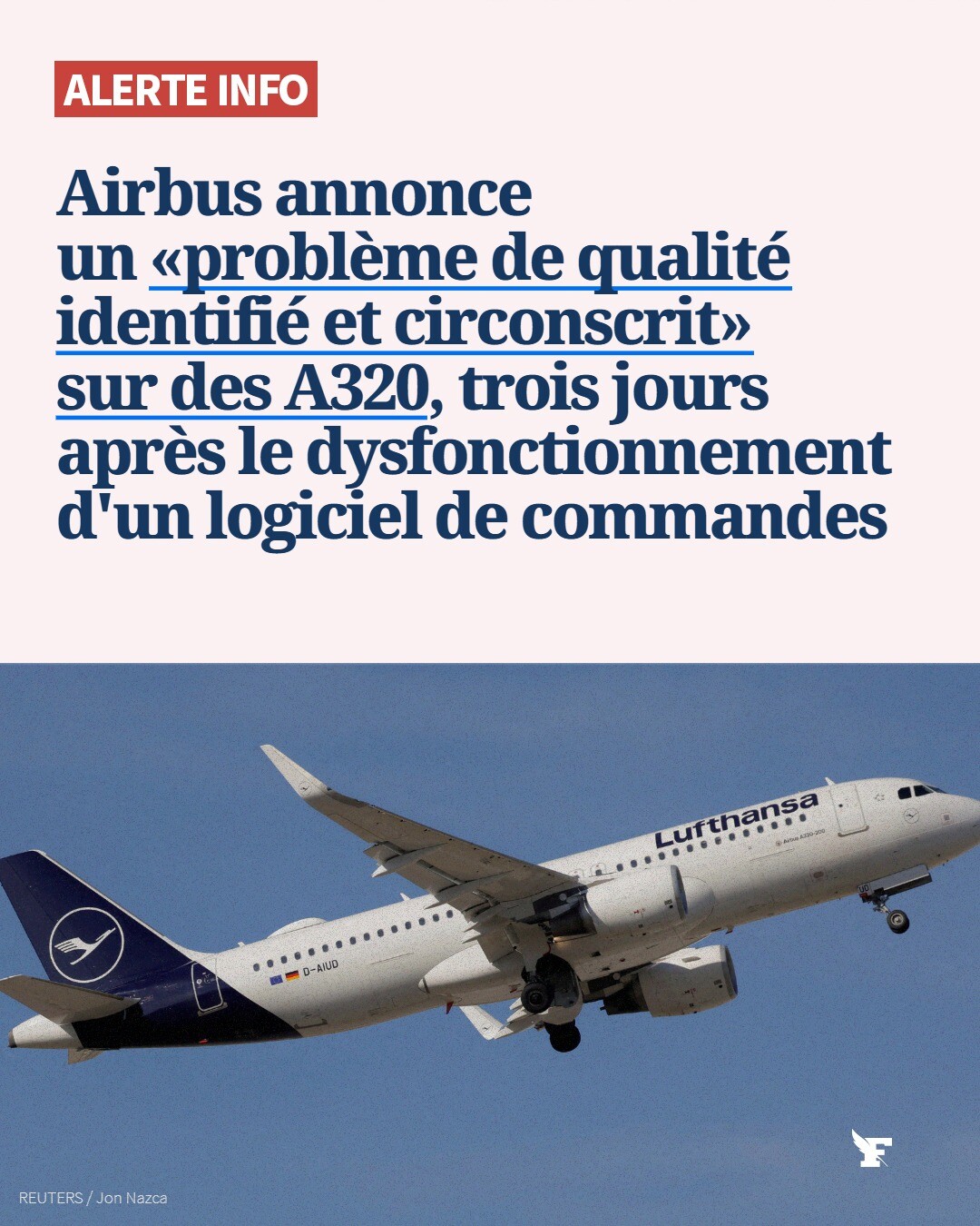 L'avionneur a chuté de plus de 10% à la Bourse de Paris ce lundi après-midi, trois jours après le rappel massif d’A320. →