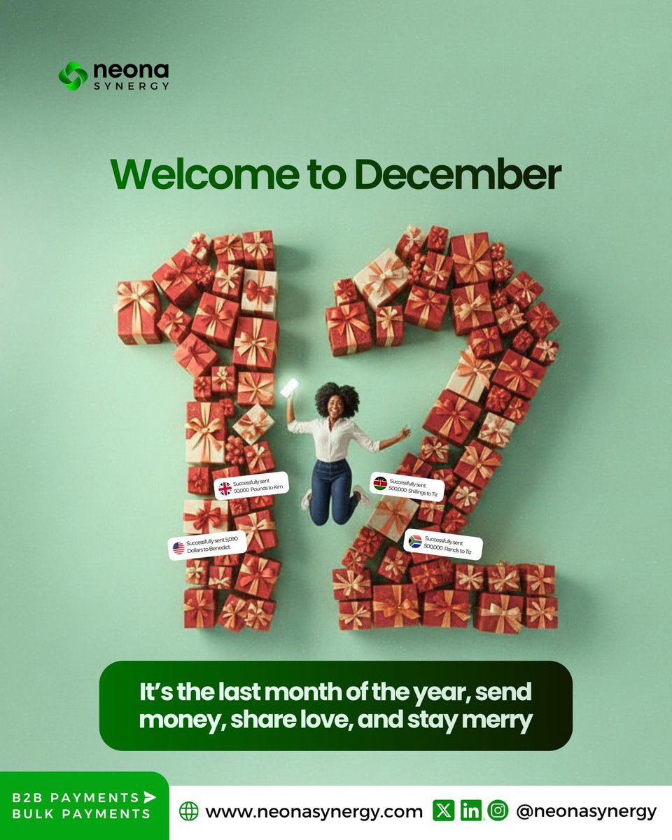 December vibes only, blessings, big moves, enough love all the way with us visit neonasynergy.com