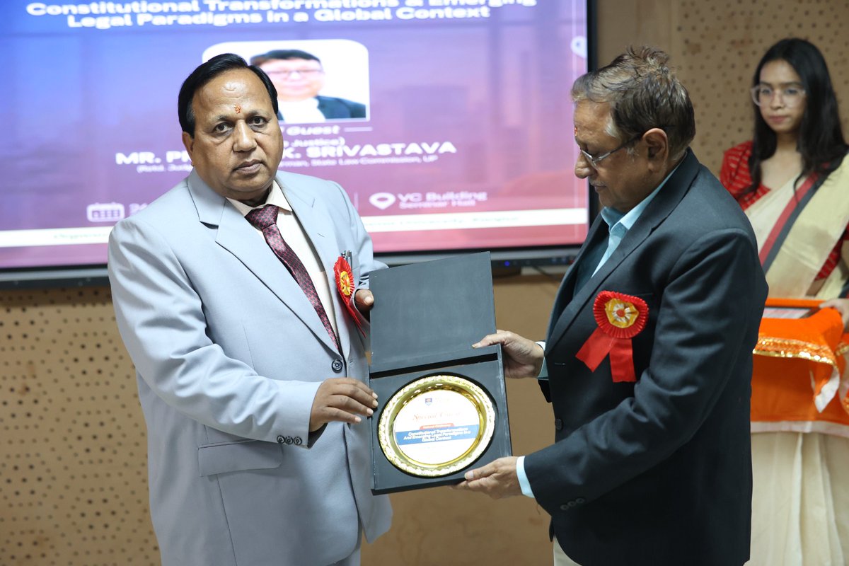 DRCPSINGH4's tweet photo. Attended a national seminar at Rama University, Kanpur, as a special guest on the occasion of Constitution Day, alongside Justice Pradeep Kumar Srivastava, Chairperson of the Law Commission of Uttar Pradesh. https://t.co/MxfzeSg2tr