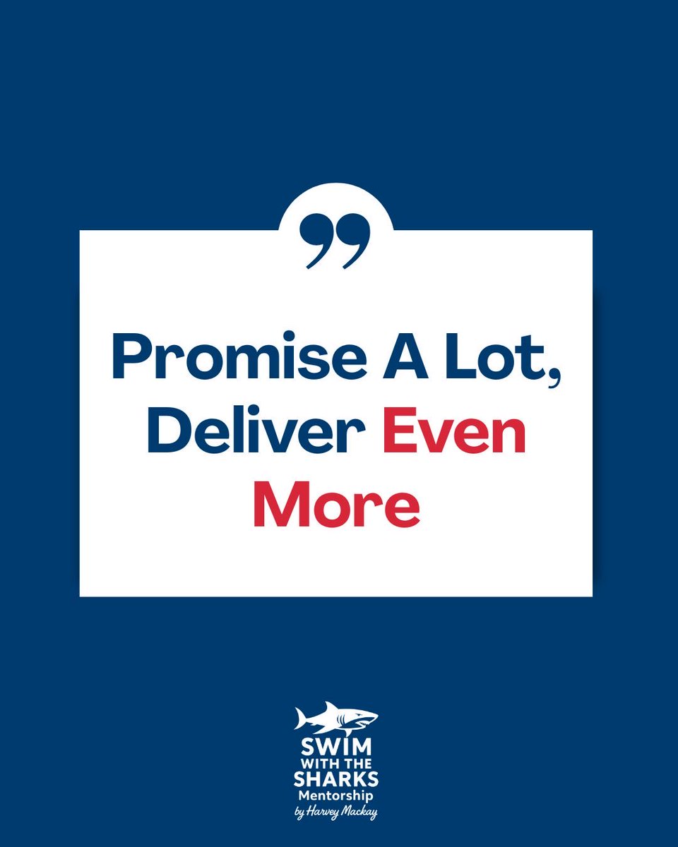 HarveyMackay's tweet image. Trust compounds through small, consistent over-fulfillments, and it can be destroyed in a heartbeat by a broken promise.

What promise are you making this week that we can upgrade by 10 percent?

#salesnetworking #networking #networkingsuccess