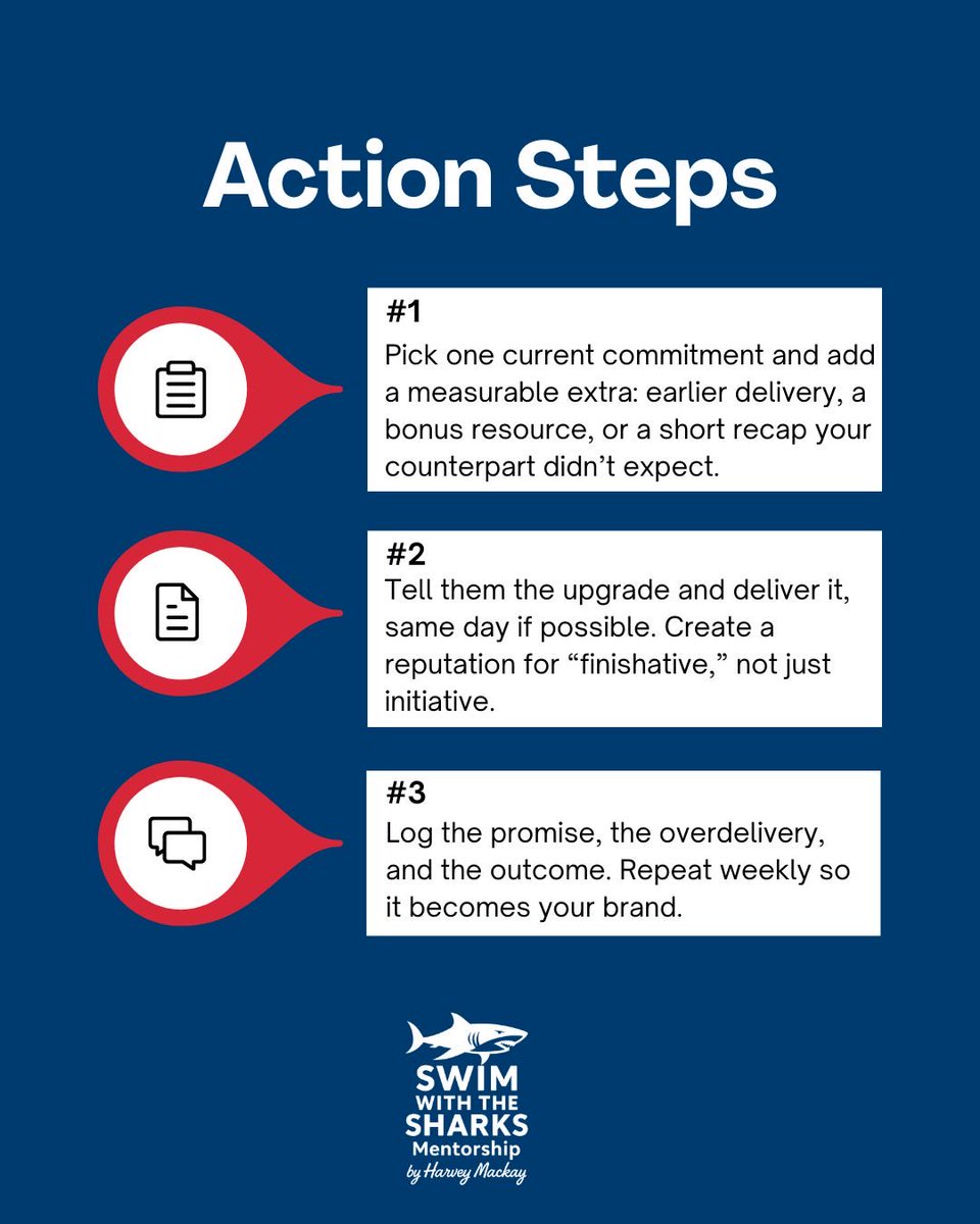 HarveyMackay's tweet image. Trust compounds through small, consistent over-fulfillments, and it can be destroyed in a heartbeat by a broken promise.

What promise are you making this week that we can upgrade by 10 percent?

#salesnetworking #networking #networkingsuccess