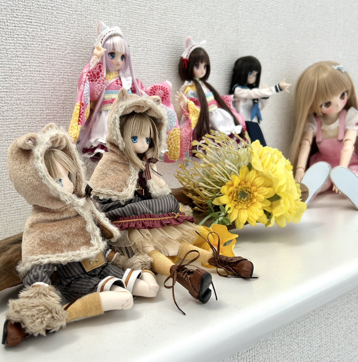 manabe2's tweet image. 今日はアゾンさんの本社にお邪魔しました！
ドールさんたちに迎えられる喜び✨
ディテールまで気を使った先にフォトジェニックな可愛さが完成するんですね