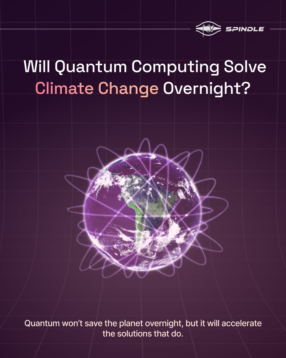 SpindleQuantum's tweet image. 5 years ago, conferences claimed quantum would “solve global warming.”

We all know that didn’t happen.

But here’s what did happen…

#QuantumComputing  #quantumcomputingindia  #ClimateCrisis #FutureofTechnology