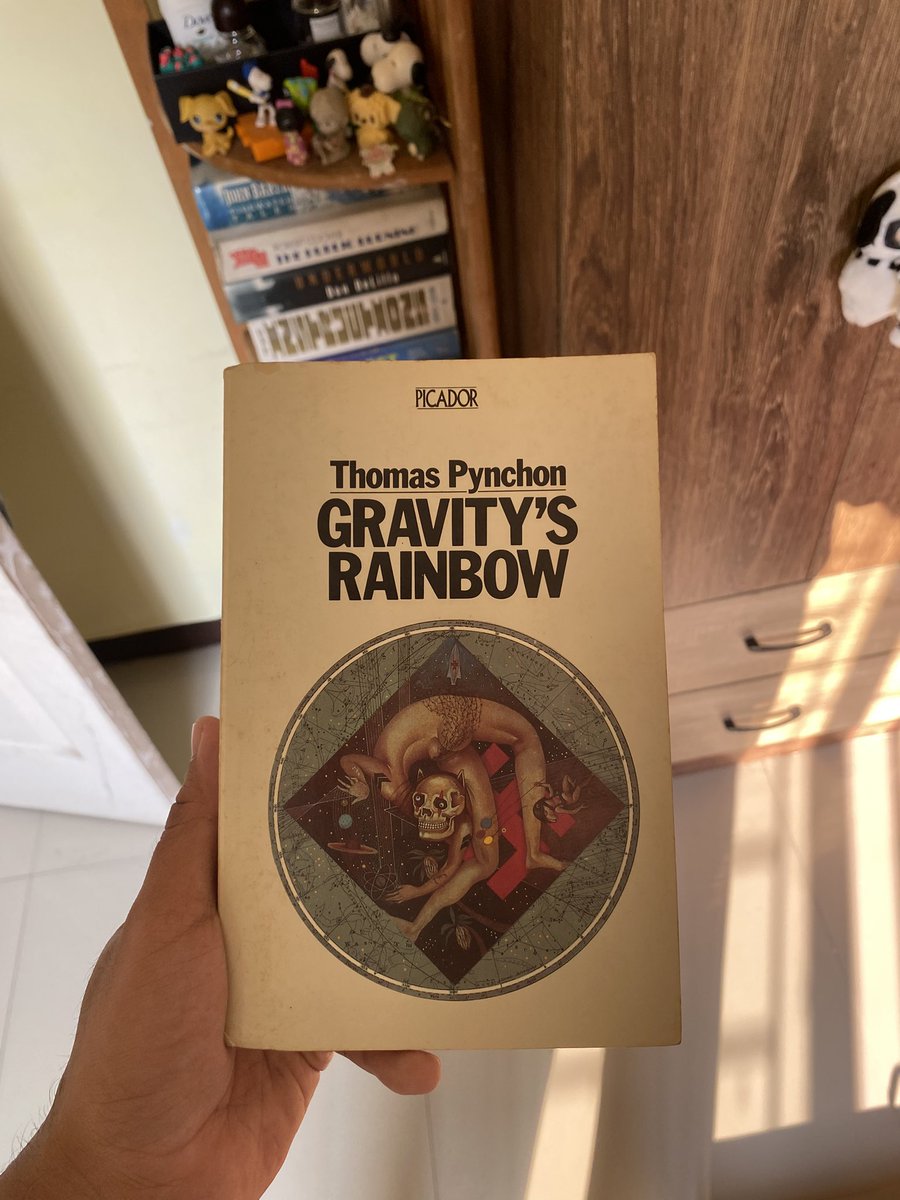can’t get over how cool this cover of gravity’s rainbow is.. gonna read this next year for sureee