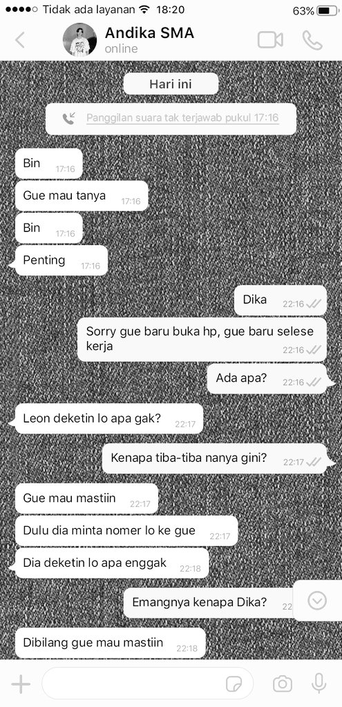 woninmist's tweet photo. 232. chat andika https://t.co/zHzhNzlRDr
