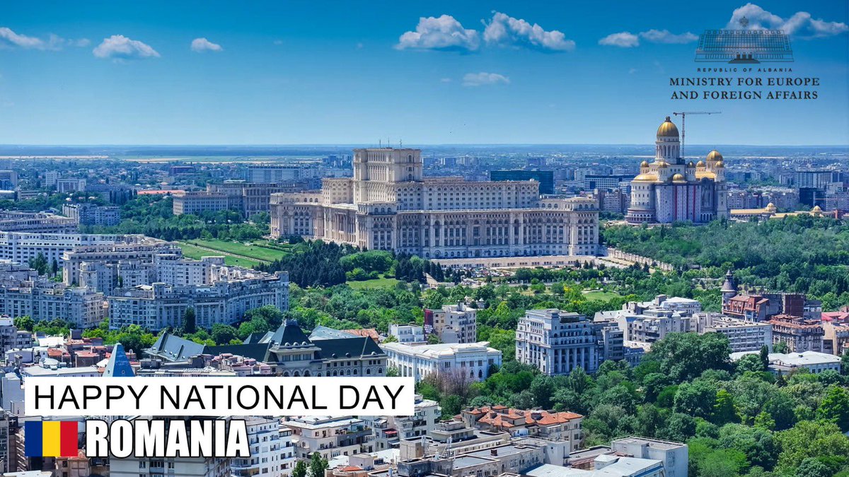 🇦🇱🤝🇷🇴 Romania National Day!

Albania warmly congratulates our <a href="/NATO/">NATO</a> Ally Romania on its National Day. We appreciate our strong bilateral cooperation and Romania’s steadfast support for Albania’s EU integration path. Together, we continue to advance shared priorities for a safer