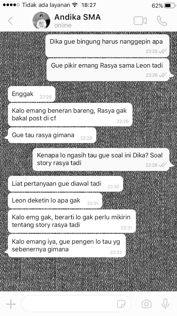 woninmist's tweet photo. 232. chat andika https://t.co/zHzhNzlRDr