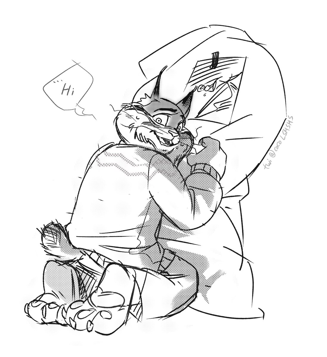 cocoLSHSHS's tweet image. 只是小猫和他的安抚抱枕🥹
#Zootopia2 #Pawbert