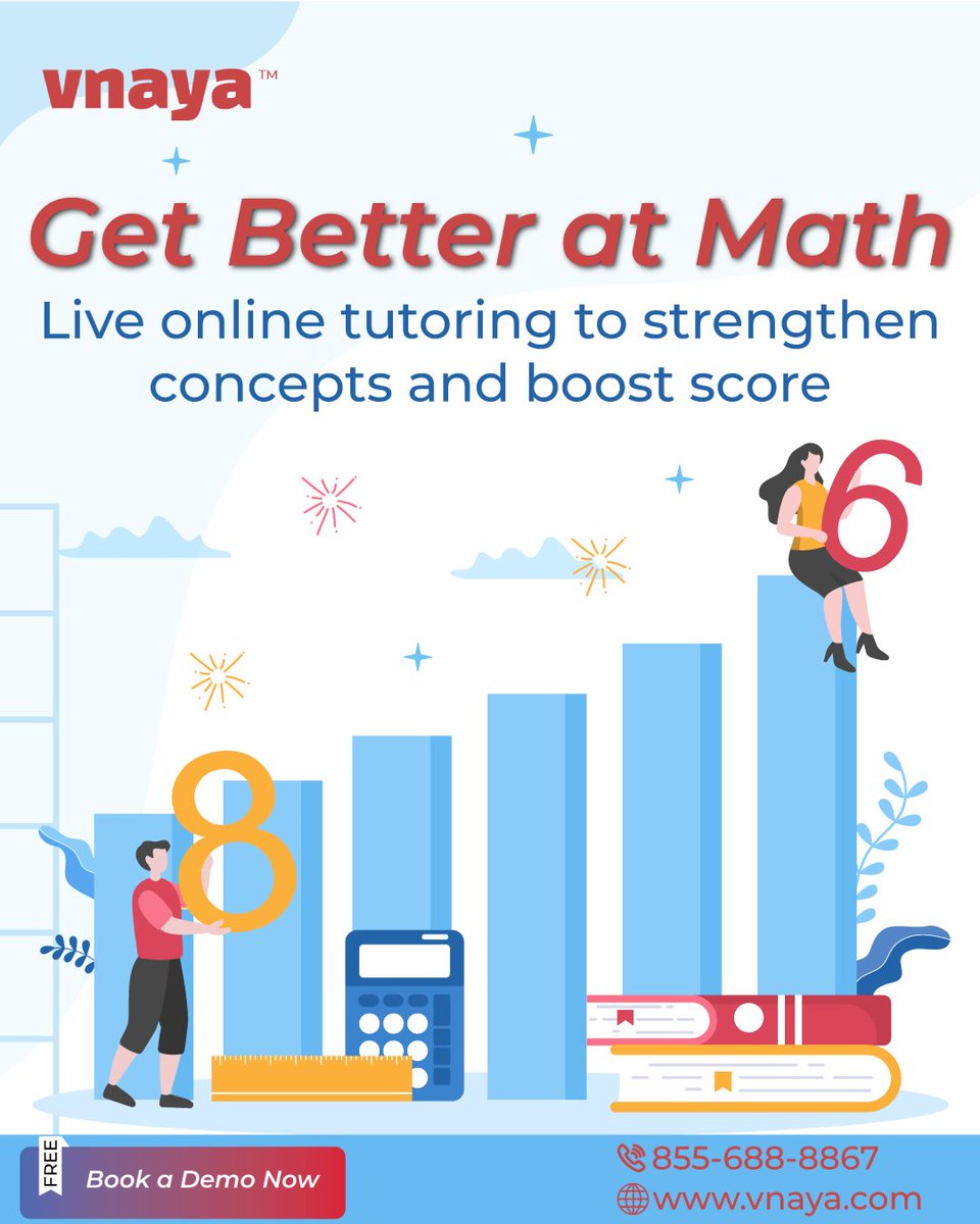VnayaEducation's tweet image. Get live Math help from Vnaya expert online tutors. Step-by-step guidance that builds strong foundations. Learn better, grow faster.

#OnlineTutoring #MathHelp #VnayaTutors #LearnMath #MathSupport #StudyBetter #EducationOnline #HomeworkHelp #TutorSupport #LearningMadeEasy