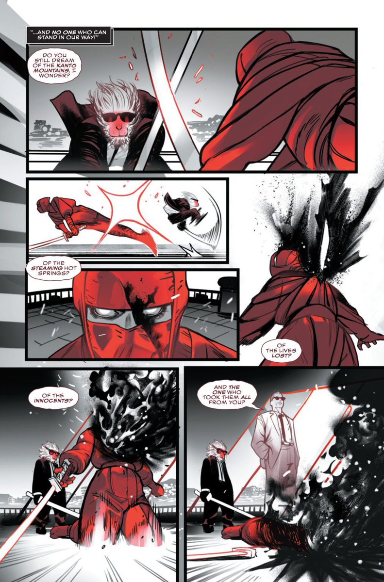 m_gearoid's tweet photo. This week in MARVEL: BLACK, WHITE &amp; BLOOD AND GUTS #3 everyone’s favorite simian assassin, Hit-Monkey, returns for an all-new solo adventure from myself and @baldemar_rivas as the Killer of Killers sets his sights on The Hand and their petrifying leader: The Gorgon. On sale Weds! https://t.co/1H5sLxNhHB