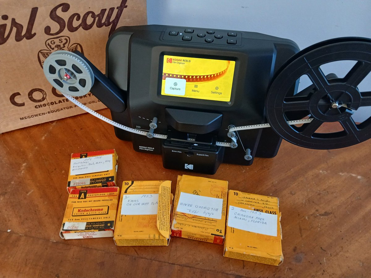 I'm digitizing some 8mm movie reels from the 1950s. I didn't realize it would be this enjoyable.  A little gift for the family.