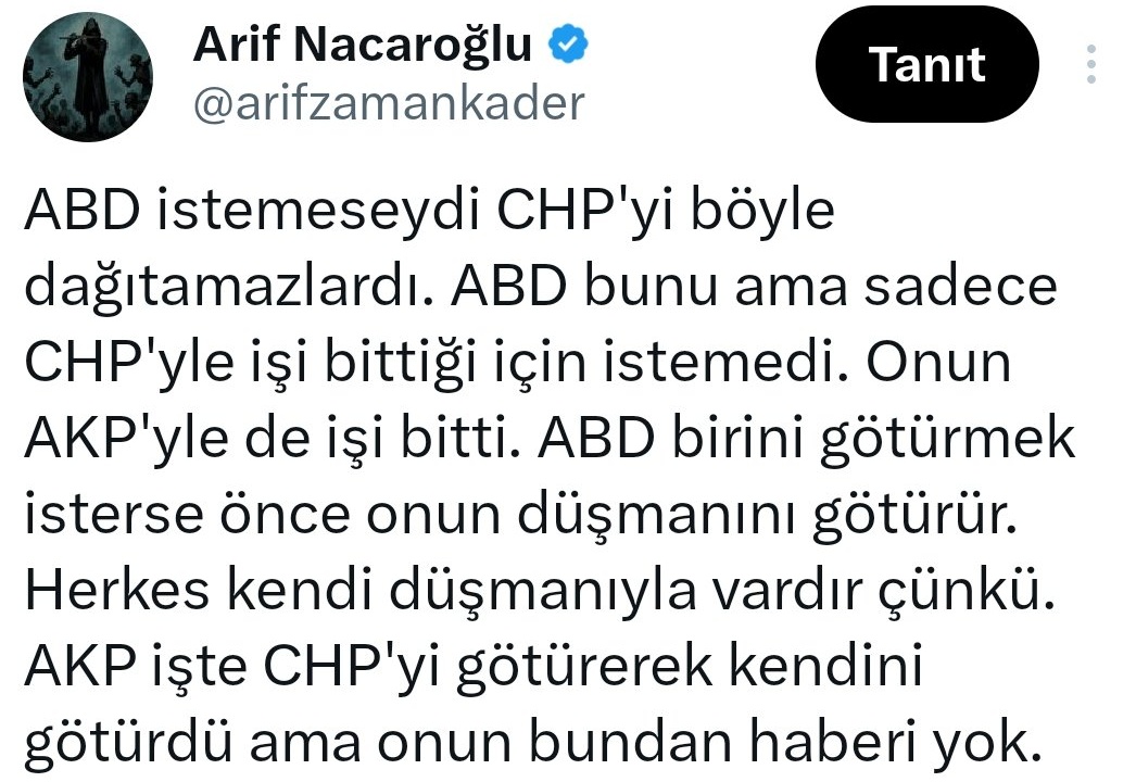 AKP’li Mücahit Birinci: “Geri dönülmez yöntem hataları yapıyoruz. Apo'yu ziyaretin, Barzani'nin uzun namlulu korumalarının, Bese Hozat gibi PKK ileri gelenlerinin sürece ne katkısı oldu ? Biz ne yapıyoruz böyle ?