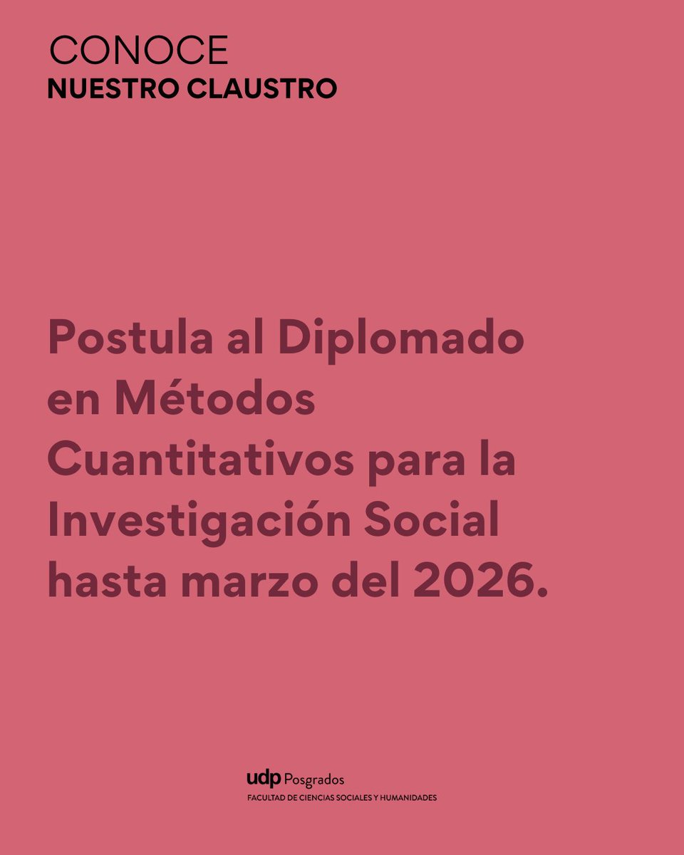 Posgr_fcsh_UDP's tweet photo. 📊 #ConoceNuestroClaustro
José Conejeros, académico del Diplomado en Métodos Cuantitativos para la Investigación Social UDP.
Imparte los cursos Procesamiento y visualización de datos en R y Modelos Multinivel.
📝 https://t.co/s00FOItxy5 https://t.co/3uJAVwg6JI