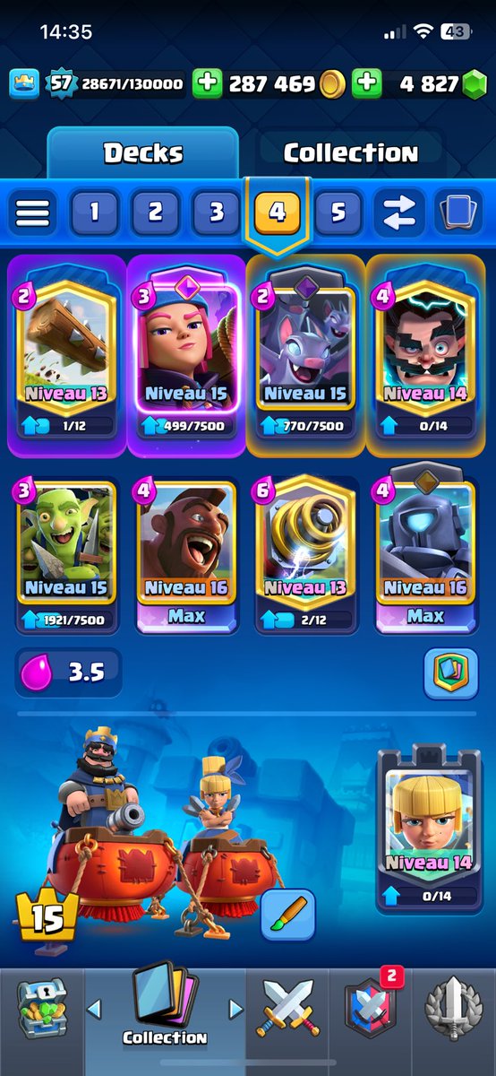 batrive4's tweet photo. @Dcmat Don’t know if this deck is really powerful but I love it ( I will change the electro with the mother witch when lvl 14) https://t.co/mfnsrI9Rpt