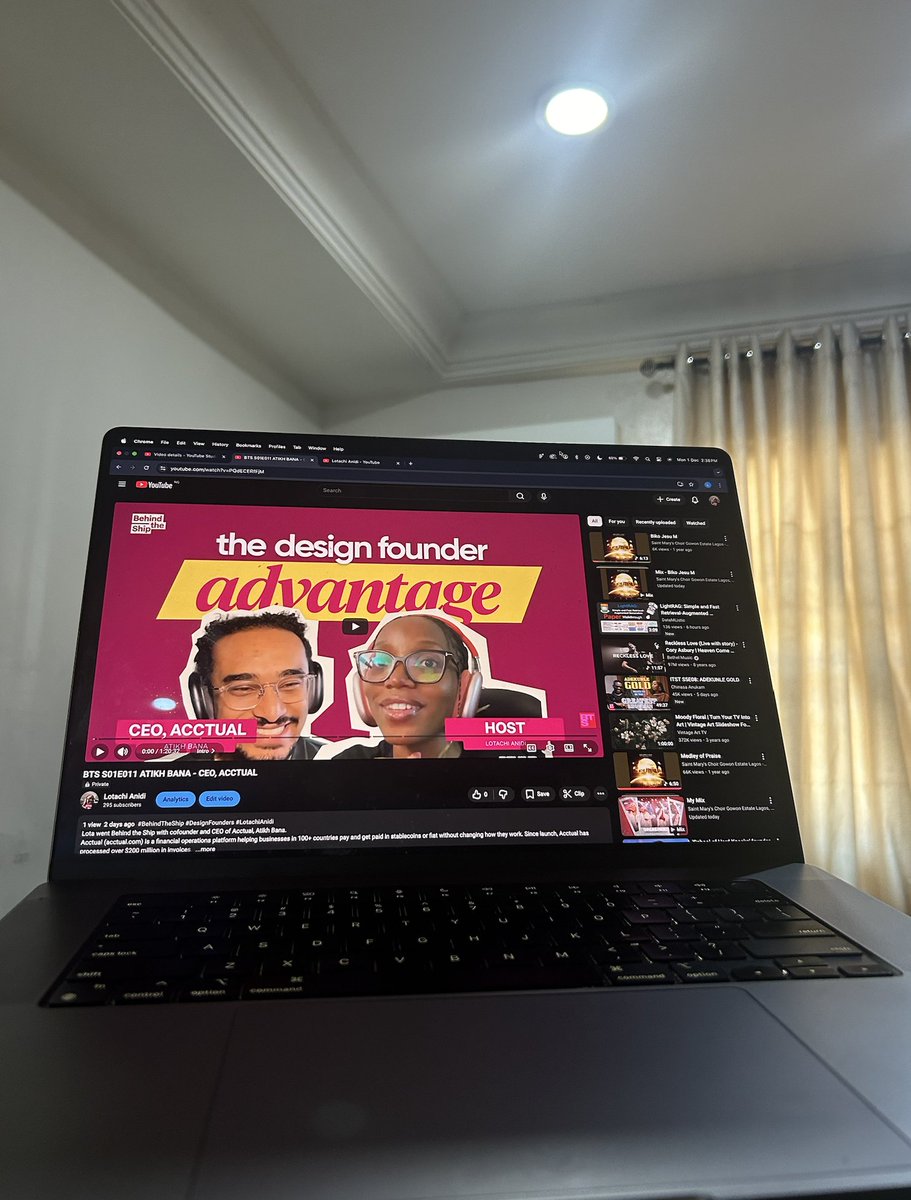 Episode 11 of Behind the Ship with <a href="/tikhbana/">atikh 🇸🇴</a> live at 5:30pm WAT⏰

I sat down with <a href="/AcctualTeam/">Acctual</a>'s cofounder who used to design finops products at stripe. 
We talked about everything!