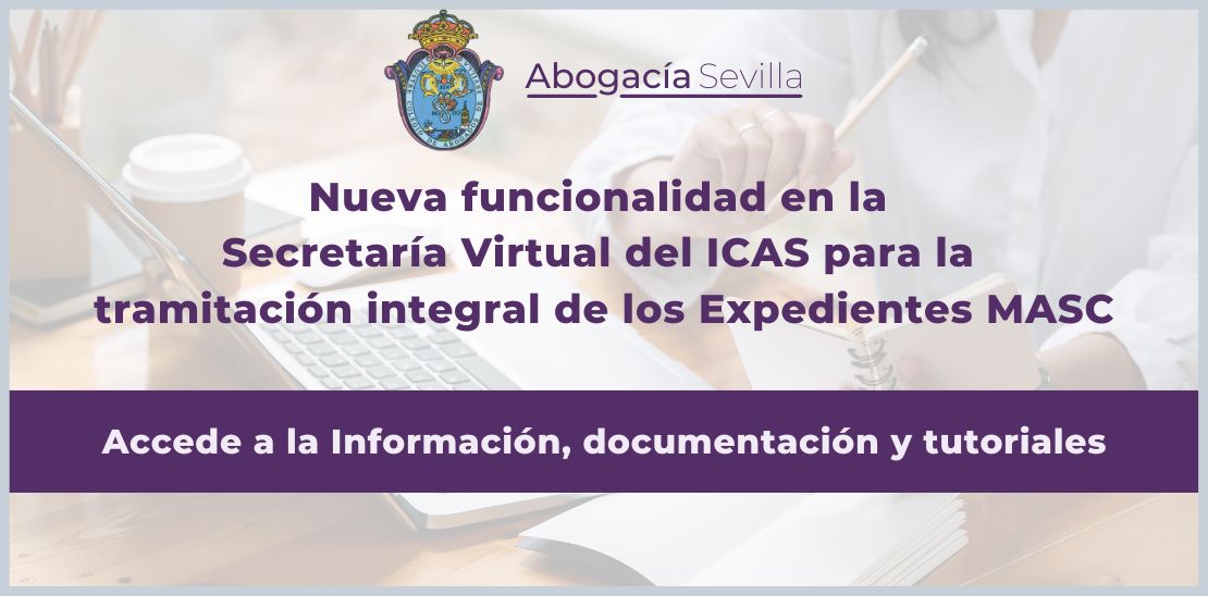 ICASEVILLA's tweet image. Nueva herramienta para gestionar Expedientes #MASC desde la #SV. Podrás crear, enviar y seguir tus expedientes de forma automatizada y segura, con certificación final y trazabilidad completa.

Un paso más hacia una abogacía #digital y #eficiente.
Más info: icas.es