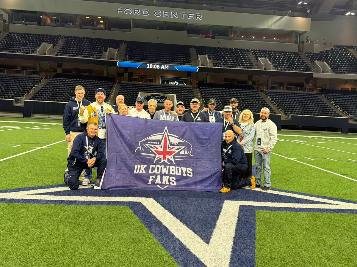 The 2025 trip members are back in the 🇬🇧, except <a href="/IAmPStew/">Paul Stewart 🏴󠁧󠁢󠁳󠁣󠁴󠁿</a>, but we know our Cowboys family will look after him

What an amazing trip! Thank you to everyone who come to see us, hung out with us &amp; said hi
We 💙 &amp; miss y'all

#CowboysNation #NotJustAmericasTeam #NFLUK #DallasCowboys