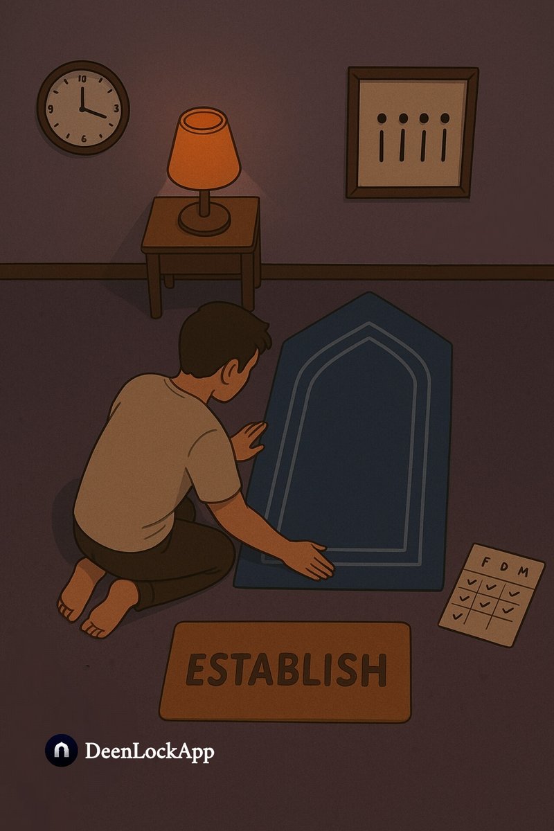 Alquranconnect's tweet image. 🧵 “Why the Qur’an uses the word establish salah instead of pray.”

A thread.