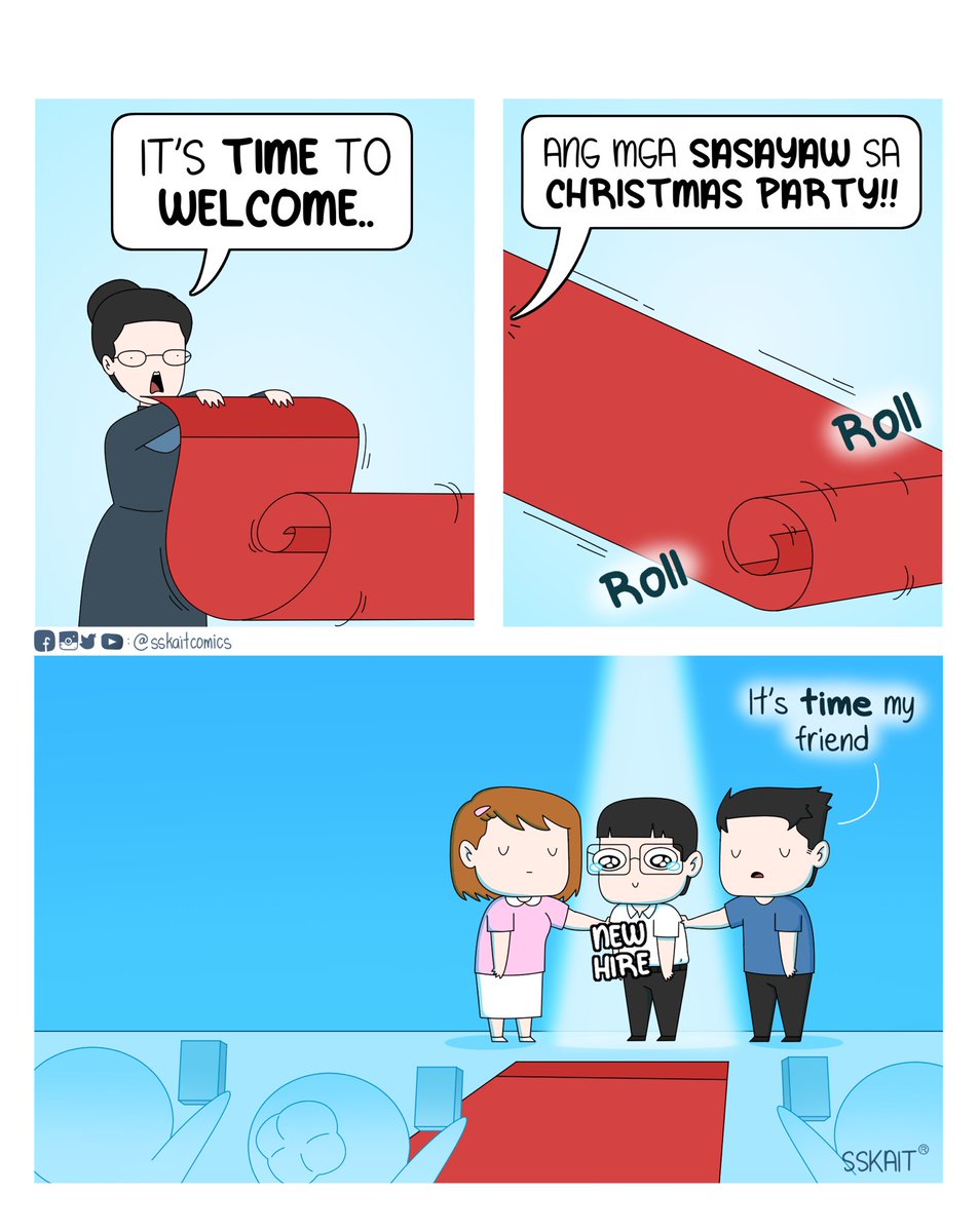sskaitcomics's tweet photo. HR: Welcome mga new hire... ready ka na ba sumayaw? 😊 https://t.co/xMhCPwXqkK