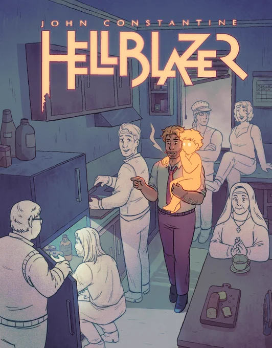 John Constantine Hellblazer illustrations for Hellweek