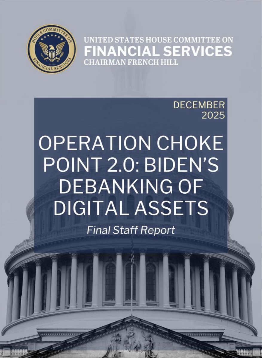 Cover of the Operation Choke Point 2.0 Final Staff Report