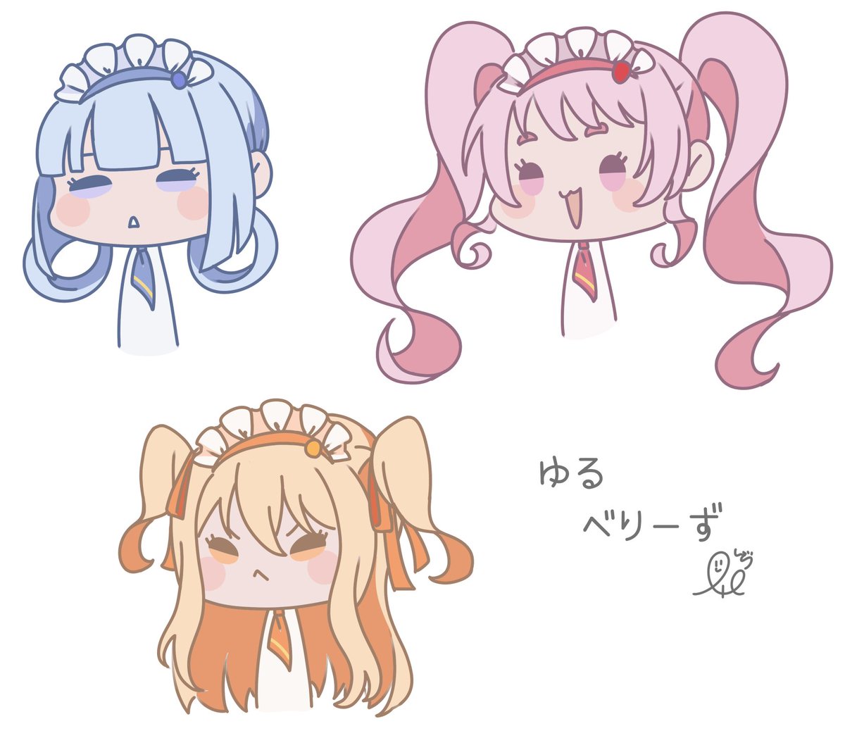 「かわよいですわね #ゆるイラスト #オリジナルキャラクター #パティシエベリーズ」|410(しどう)🌟おでライ札幌(9/17)B15,16のイラスト