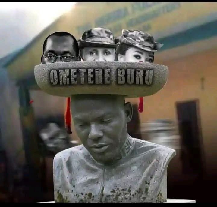 "Ometere Buru" translates to "you will answer for your own crimes.

Alex Otti should stop misleading our people. He couldn't help Kanu before the sentencing, but now that Kanu has been sentenced to life imprisonment, he suddenly remembers to help him.

Kanu is not coming out.