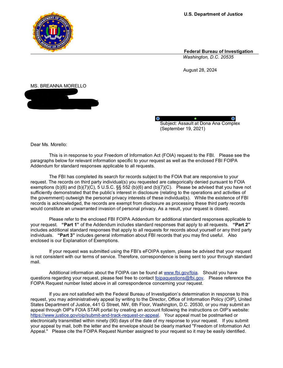 🚨AFGHAN CRIME🚨

A group of Afghan men assaulted a female US service member at Fort Bliss back in 2021. 

The FBI was the agency designated with investigating the assault.

I’ve reached out to the FBI for several years now and even under this new leadership they refuse to give