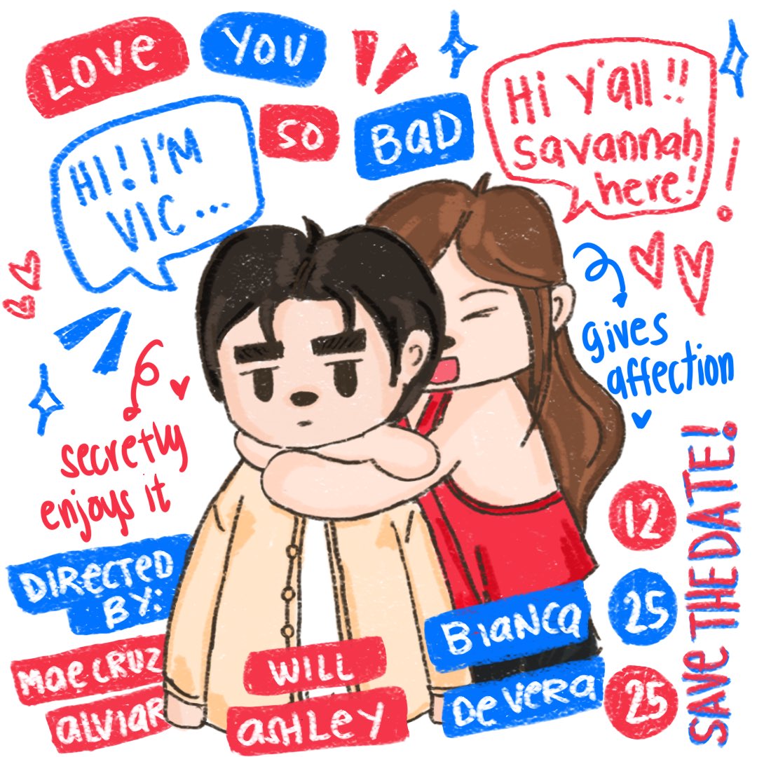 nxandmatch_'s tweet photo. ito na ba yung si Certified Marupok who gives affection at si Mr. Sungit who secretly enjoys it?! 

Seated for the chaos AND kilig ng team #SaVic! 🩷🩵 

LOVE YOU SO BAD 
12.25.25

@queenbeemae @biancadeveraa @willashley05 https://t.co/twNB11WF8u