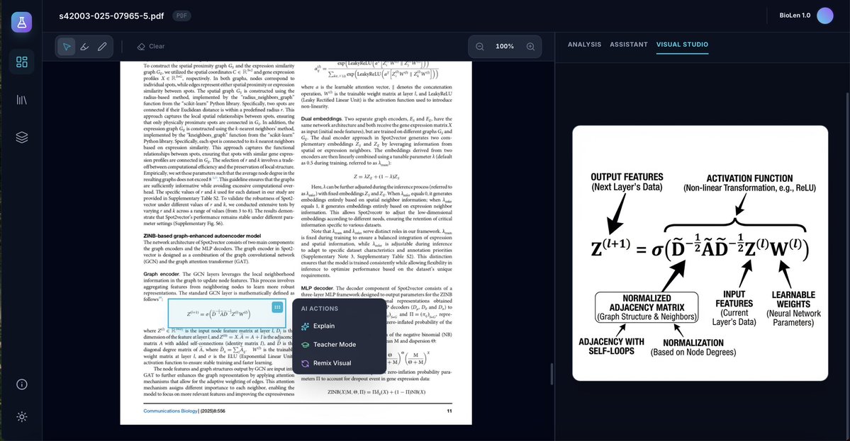 yomikayode3's tweet image. Built my own app to stop suffering through dense papers 📚

BioLen turns bio and biomedical PDFs into structured hypotheses, methods, results, limits and research gaps.

Try it: …-kayode-650162289300.us-west1.run.app
#BioLen #ResearchTwitter
