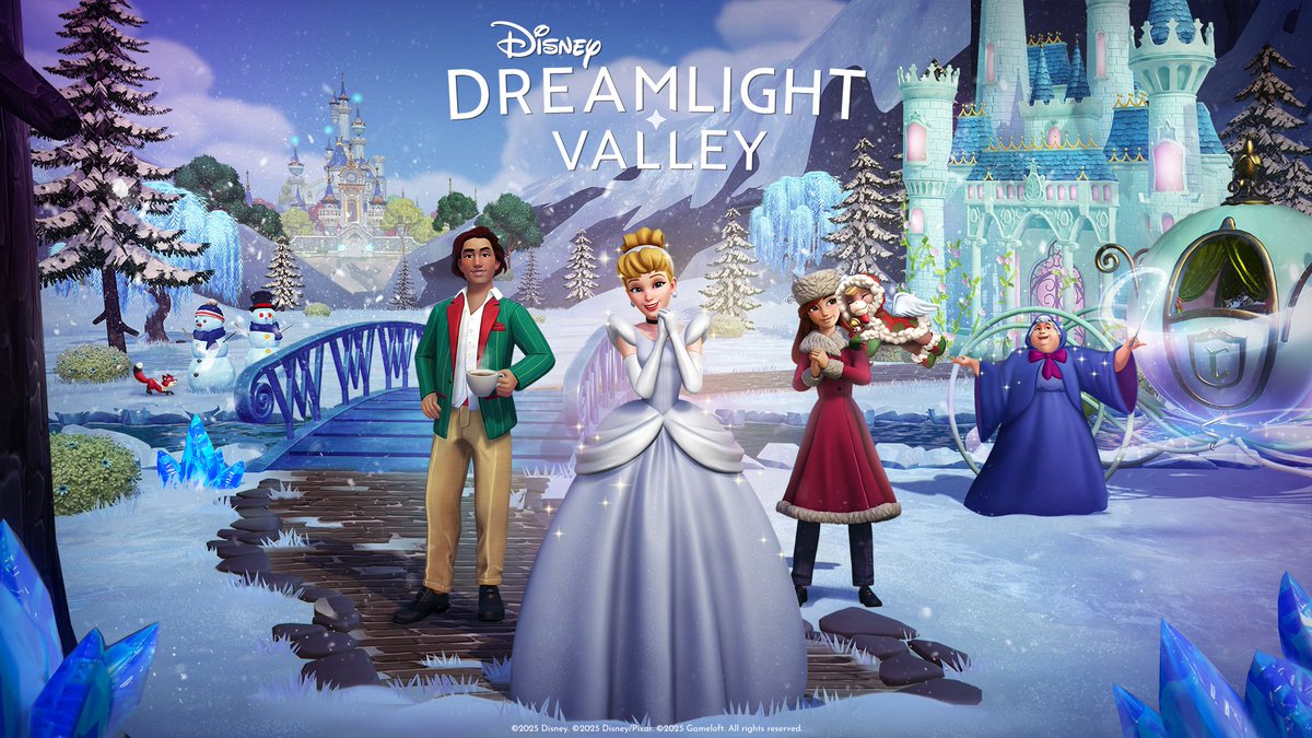 Snowflakes, sparkles, and a little holiday magic! Celebrate the season and enjoy a magical winter adventure with Cinderella in The Winter Ball update, arriving December 10! ❄️