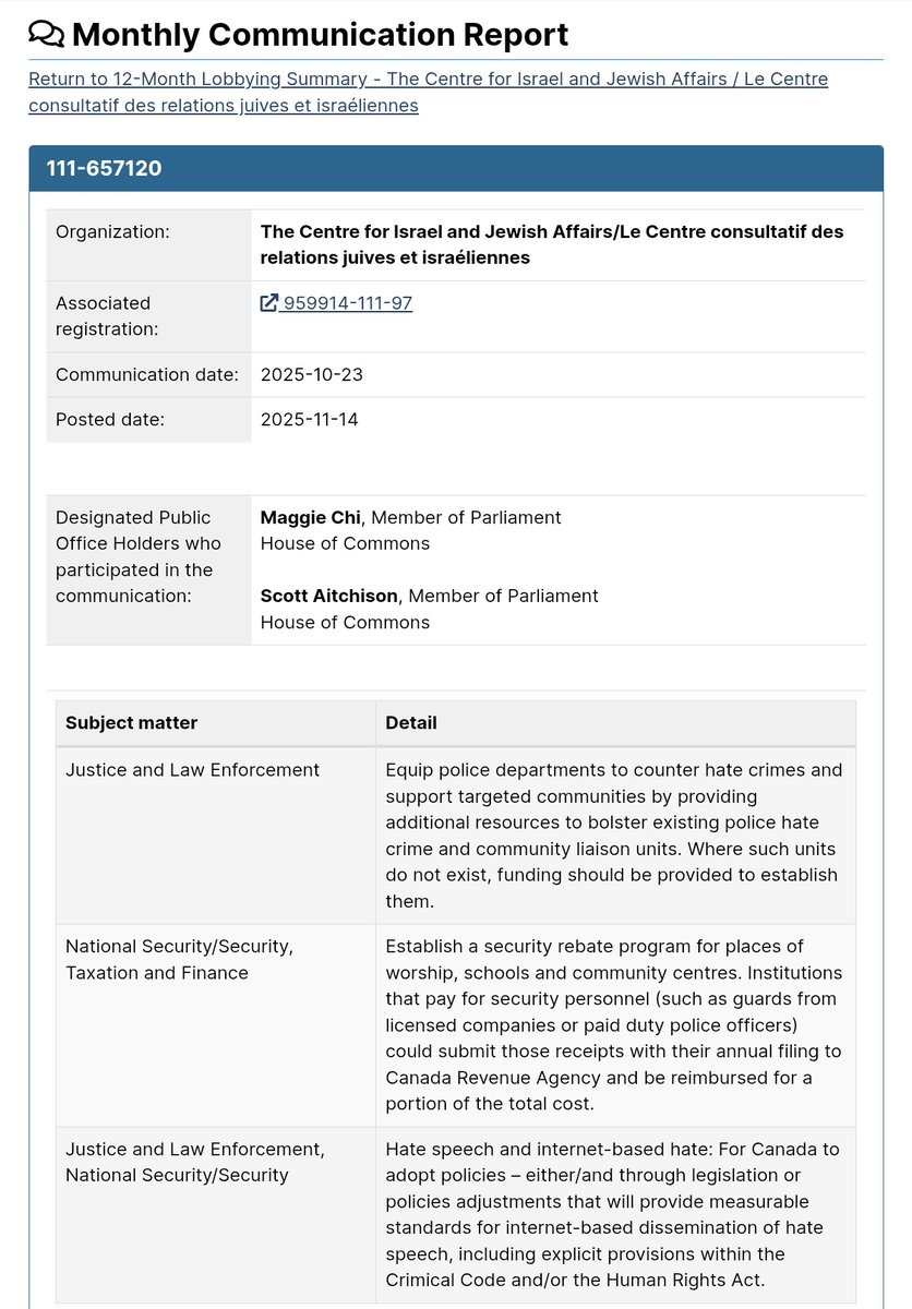 nomoralcover's tweet image. As Israel continues to abduct Palestinian children from their homes, who meets with their 🇨🇦 lobbyists in Ottawa? 

👉 MP @ScottAAitchison

🗓️Met CIJA: Oct 23, 2025

What did they talk about?
🗣️ Limits to freedom of speech to protect Israel.

Scott also took $14k from the lobby.