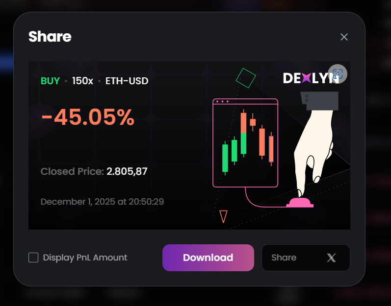 adik_termux's tweet photo. Ouch! Not the green start to December I was hoping for. 🛑-45.05% at $2,805.87.

A good reminder on Day 1: Never fight the trend! Time to recalibrate and execute the next trade with better discipline.

@DexlynLabs #PerpsonDexlyn https://t.co/QAOyaNi2cA