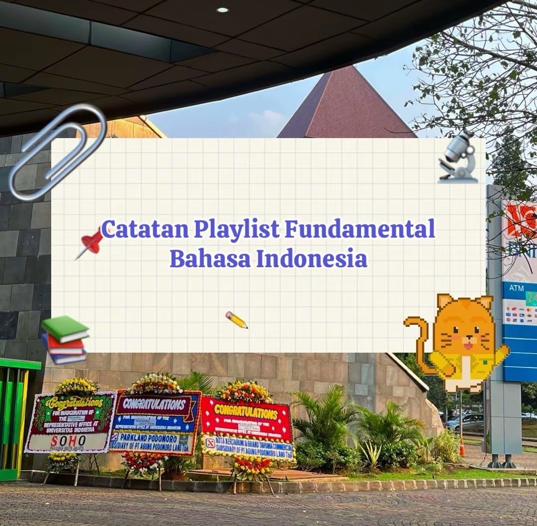 walkingxaxhimi's tweet photo. 📌Catatan Playlist Fundamental Bahasa Indonesia
sumber: Alternatifa

🍀Saluran Belajar: https://t.co/4oY0jpkRgE

like and rt are appreciate, follow for more
#studytwt #ambistwt #materisnbt https://t.co/23zxe7Fduj