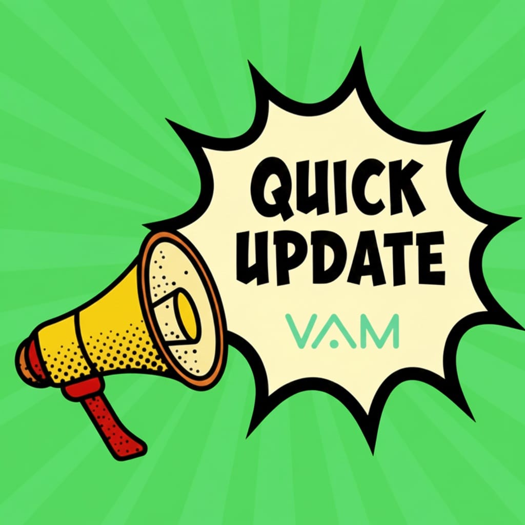 ⚠️ Important Update Regarding VAM Launchpad :

After careful consideration and internal discussions over the weekend, the team has decided to cancel the upcoming launchpad event previously scheduled for December 3–5.

All other timelines remain unchanged:

✅ Bitmart Trade Start: