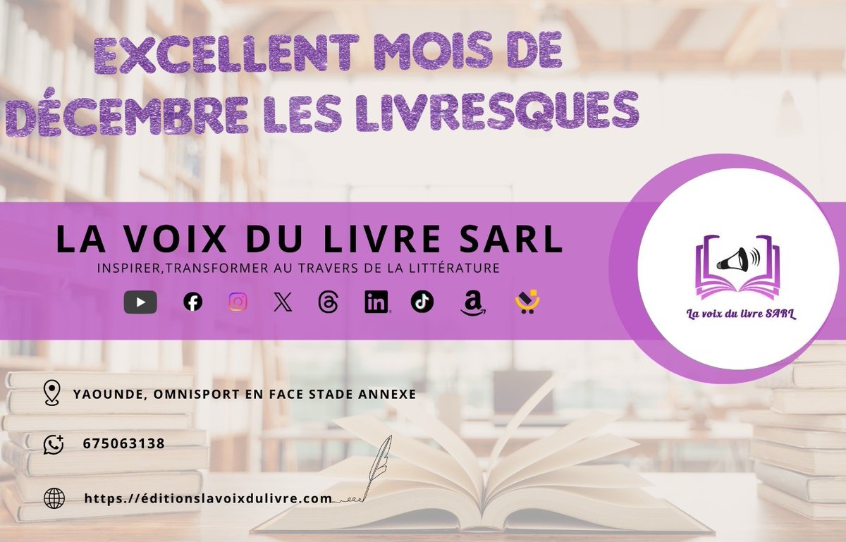 Lavoixdulivre2's tweet image. Hello!
Excellent mois de décembre.
Quels livres allez-vous lire pour couronner l&apos;année?

#livre
#lecture 
#ecriture 
#auteur