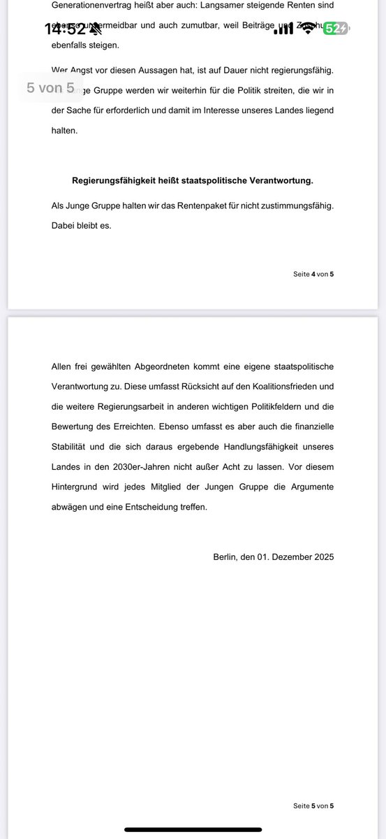 an_maurer's tweet image. „Als Junge Gruppe halten wir das Rentenpaket für nicht zustimmungsfähig. Dabei bleibt es.“ #Rentenpaket #Statement @cducsubt