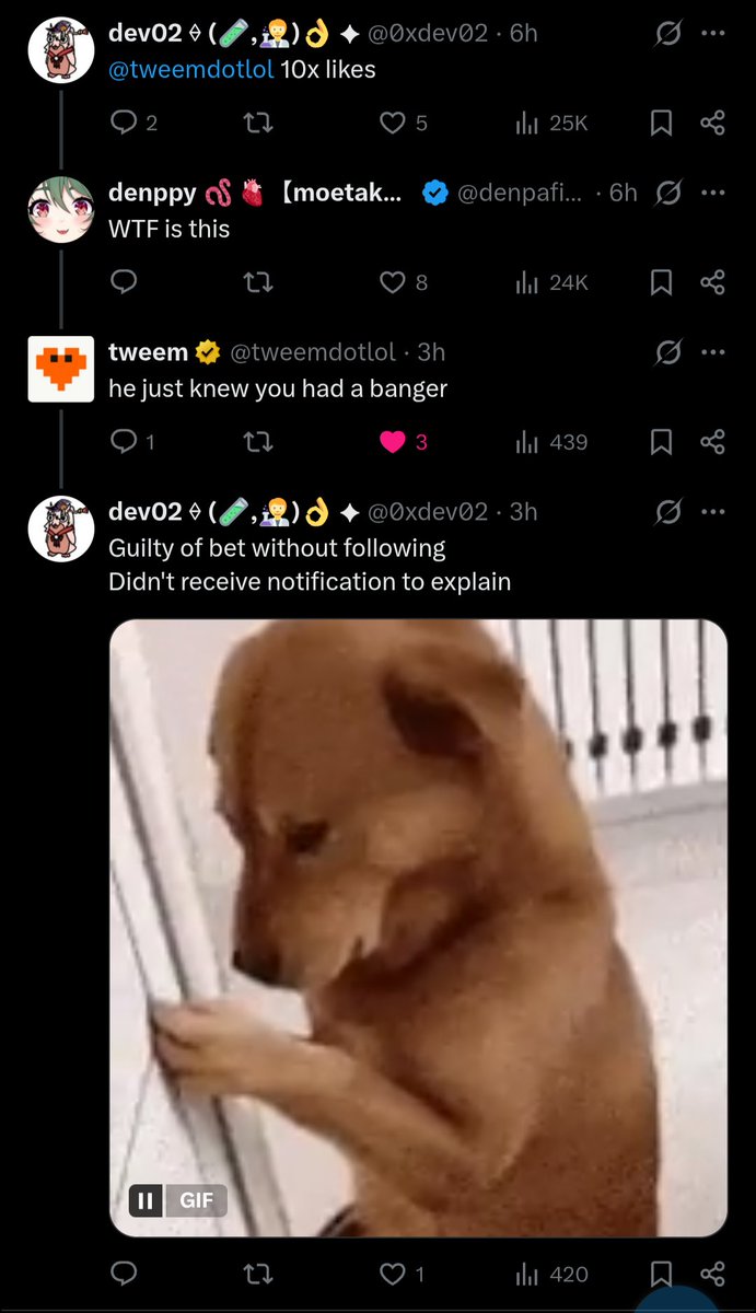 0xdev02's tweet image. never had 24k views on a comment