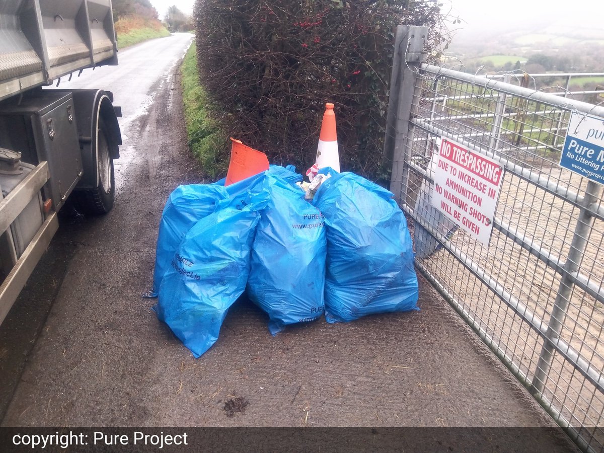 PureProject1's tweet image. Fantastic litter picks by the Red Lane Sugar Loaf Pure Mile Volunteers – Pure Truck collected 7 bags