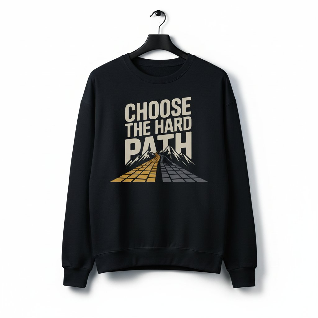 Wearshirtify's tweet image. CHOOSE THE HARD PATH – Motivational Discipline &amp;amp; Mental Toughness Quote T-Shirt
#discipline #mentalstrength #hardpath #motivation #selfimprovement #lifeadvice #toughdecisions #motivationalshirt #growthmindset #mindsetcoach #staystrong #challengeyourself #dailymotivation