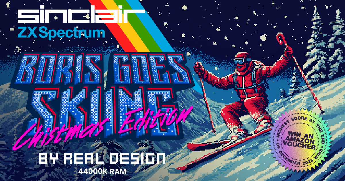 Feeling nostalgic? We’ve built a #Retro arcade game inspired by the ZX Spectrum classic Horace Goes Skiing. “Boris Goes Skiing” is live and the top score this month wins an Amazon Gift Card. Play it. Share it. Beat it. Claim it. #VibeCoding #FestiveFun

realdesignstudios.com/extra/?utm_sou…