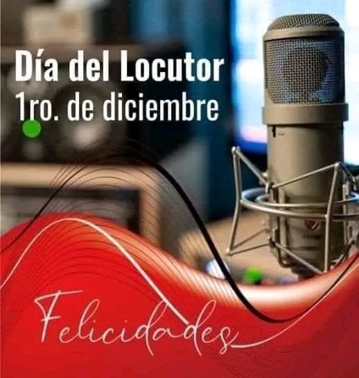 Muchas felicidades a todos locutores de nuestro país en su día. 
#Cuba