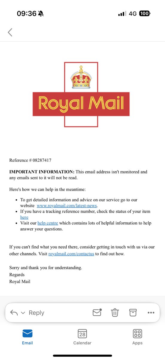 CoreyBrand7's tweet photo. @RoyalMail I have been in touch via DM and tried phoning your customer service number 3 times only to be told there is nothing you can do. This parcel contains Christmas presents that have been ‘delivered’ to Pangbourne DO when I live in Northern Ireland. Please help. https://t.co/POyxl5RwxS