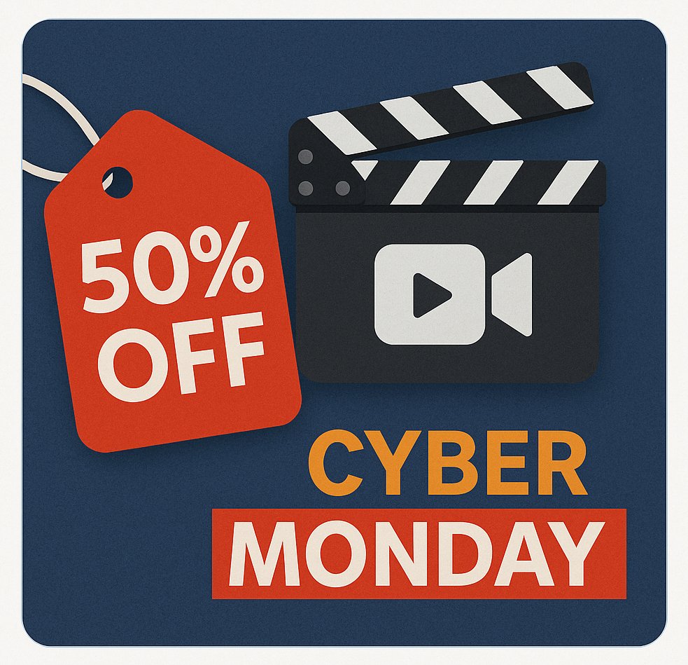 FlashbackGo's tweet photo. 🎉 Cyber Monday just got epic — Flashback Express 7 is half price!

Get 50% off Flashback Express 7 or one of its bundles  at https://t.co/YwoprsoX36

Spend less, record more. Let’s go! 🎥🔥 https://t.co/EC6bUJoUqX
