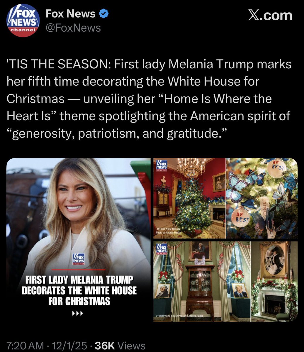 "Who gives a fuck about Christmas stuff and decoration? But I have to do it."

-First Lady Melania Trump
