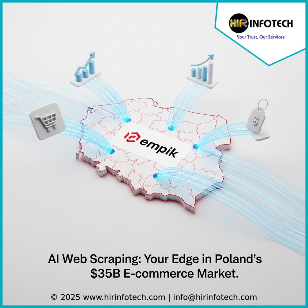 hirinfotech's tweet image. Polish e-commerce to exceed $35B by 2027! 📈 Win competitive retail with AI web scraping for real-time pricing, trends &amp;amp; optimization. Get your edge! #hirinfotech #WebScraping #RetailTech #PolishEcommerce