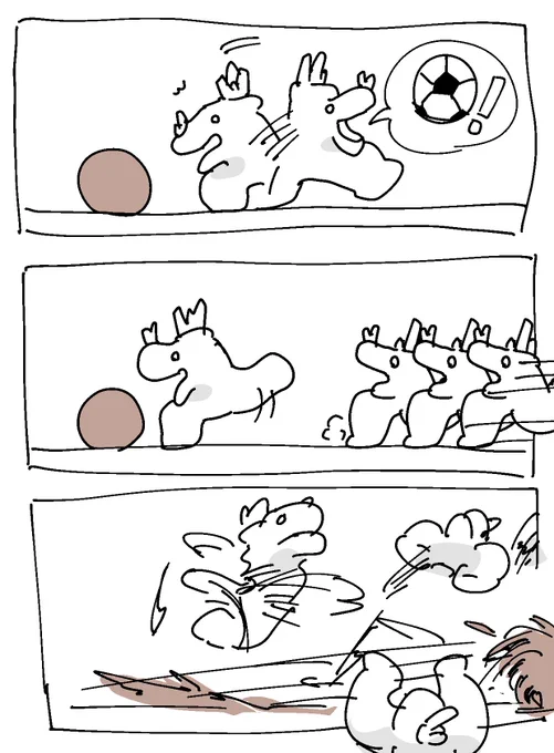 ほのぼのアロガンス サッカー 